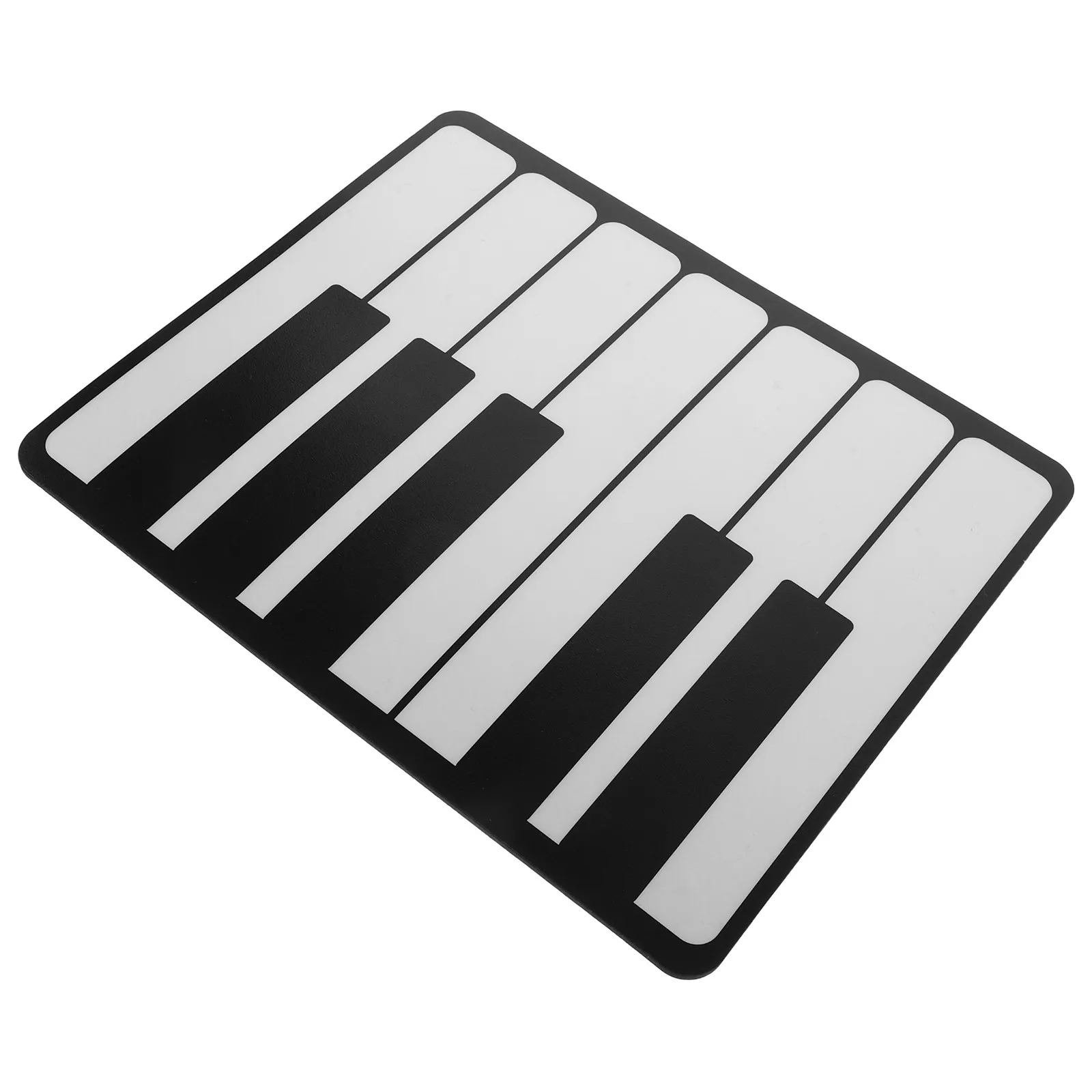 

Large Piano Keys Mouse Pad Black White Rectangle Extended Surface Waterproof Microfiber Desk Mat for Musicians Gamers Business