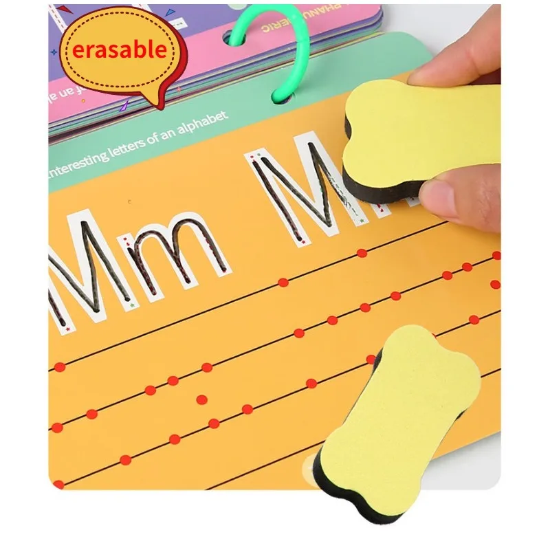 Fun Pen Control Training Number Exercise Children's Puzzle Early Education Focus Exercise Erasable Copybook