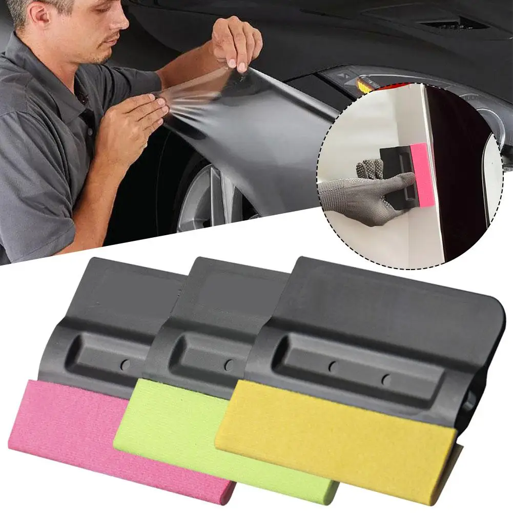 Raspador de silicona para escurridor de goma de vidrio de coche, herramienta de tinte de ventanilla, limpiaparabrisas de agua de vidrio, limpieza de espejo, accesorios de agua para coche