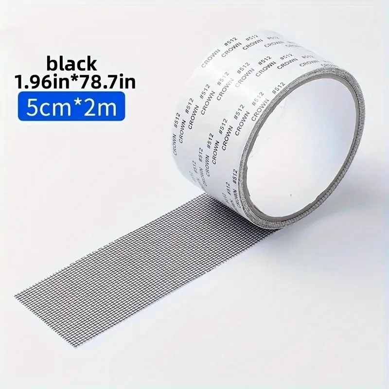 Window Screen Repair Tape Self Adhesive Mesh Tape Net Door Fix Patch Anti Insect Mosquito Mesh Broken Holes Repairing