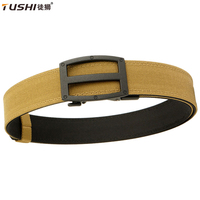 TUSHI Military Belt for Men Sturdy Nylon Metal Automatic Buckle Police Duty Gun Belt Tactical Outdoor Girdle IPSC Accessories