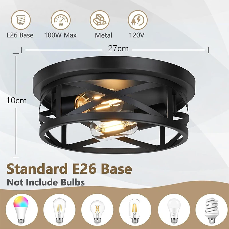 Imagem -06 - Moderna Luz de Teto Led para Decoração de Casa Iluminação Interior Corredor Cozinha Quarto Sala de Estar Lâmpadas Retrô