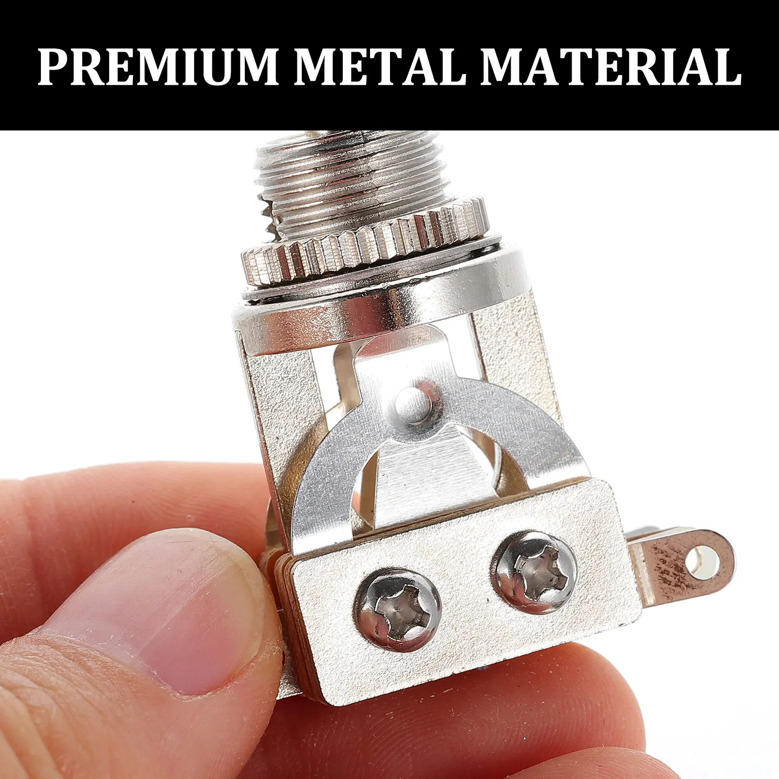 

Electric Guitar Pickup Toggle Switch 3 Way Selector Metal Accessories for Guitarists Small Compact Durability Easy Installation