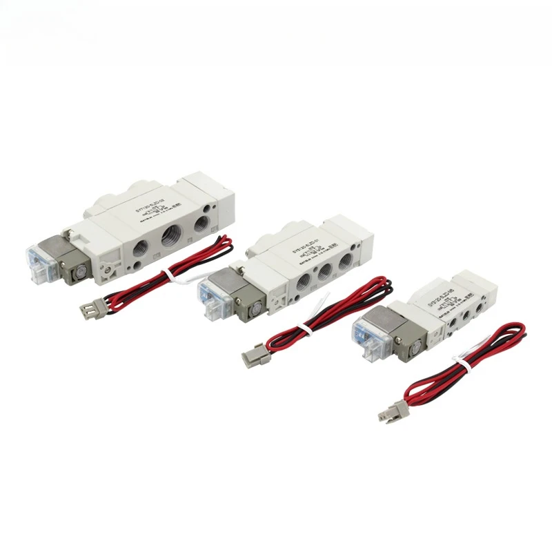 High quality SY3120 SY5120 SY7120 5 port 2 Solenoid Valve SY5120-5LZD-01 SY5120-5MZD-01 SY5120-5GZD-01 SY3120-5LZD-M5 2