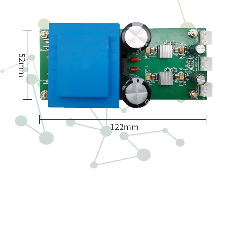 ACDC Linear Power Supply 220V to Positive and Negative Voltage 1A High Current Dual Power Supply Ultra-low Ripple