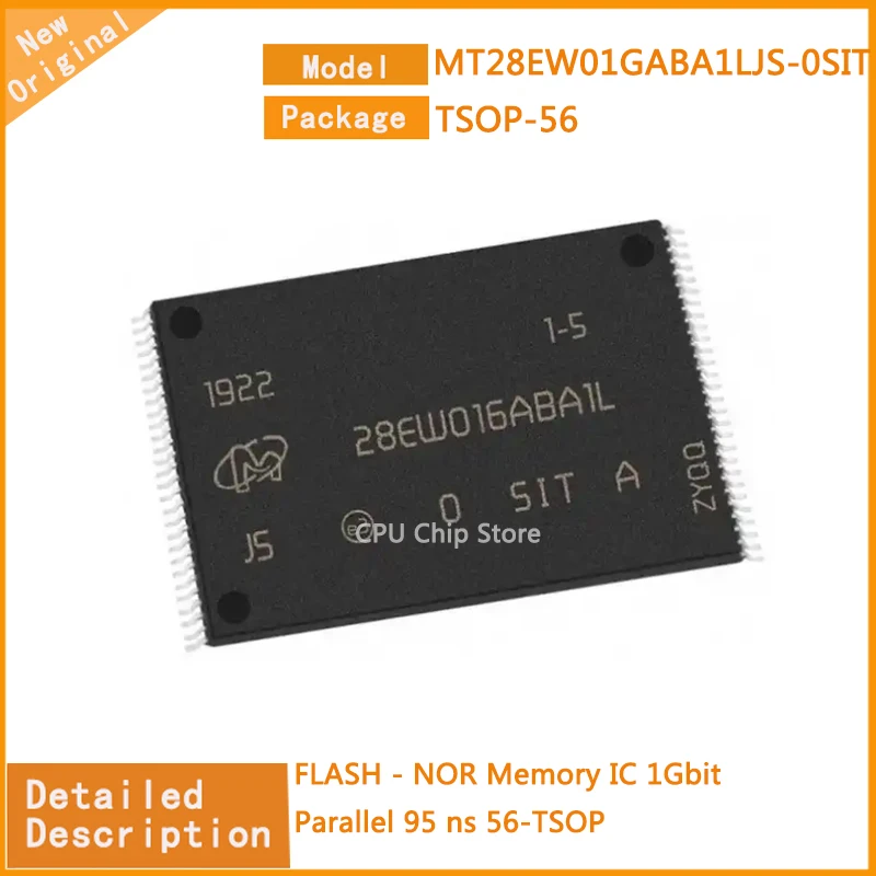 

5Pcs/Lot New Original MT28EW01GABA1LJS-0SIT MT28EW01 FLASH - NOR Memory IC 1Gbit Parallel 95 ns 56-TSOP