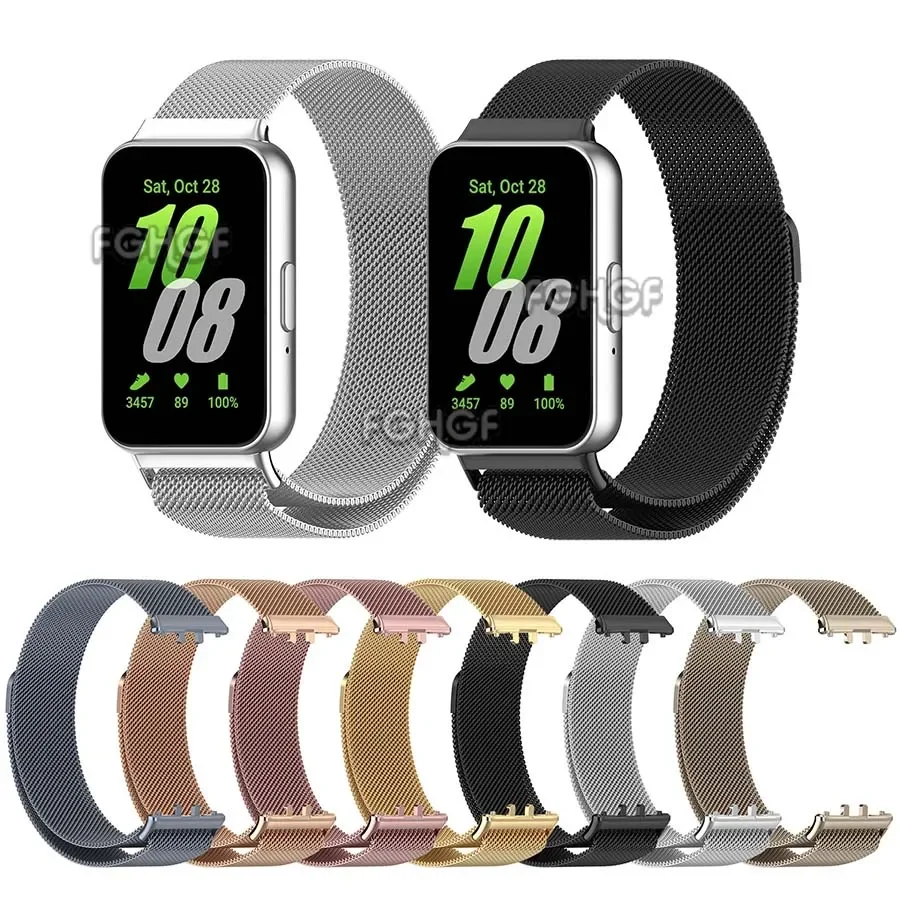 

Magnetic Sport Strap For Samsung Galaxy Fit 3 Smart watch Stainless Steel Loop Bracelet For Samsung Fit 3 R390 Wristband Correa