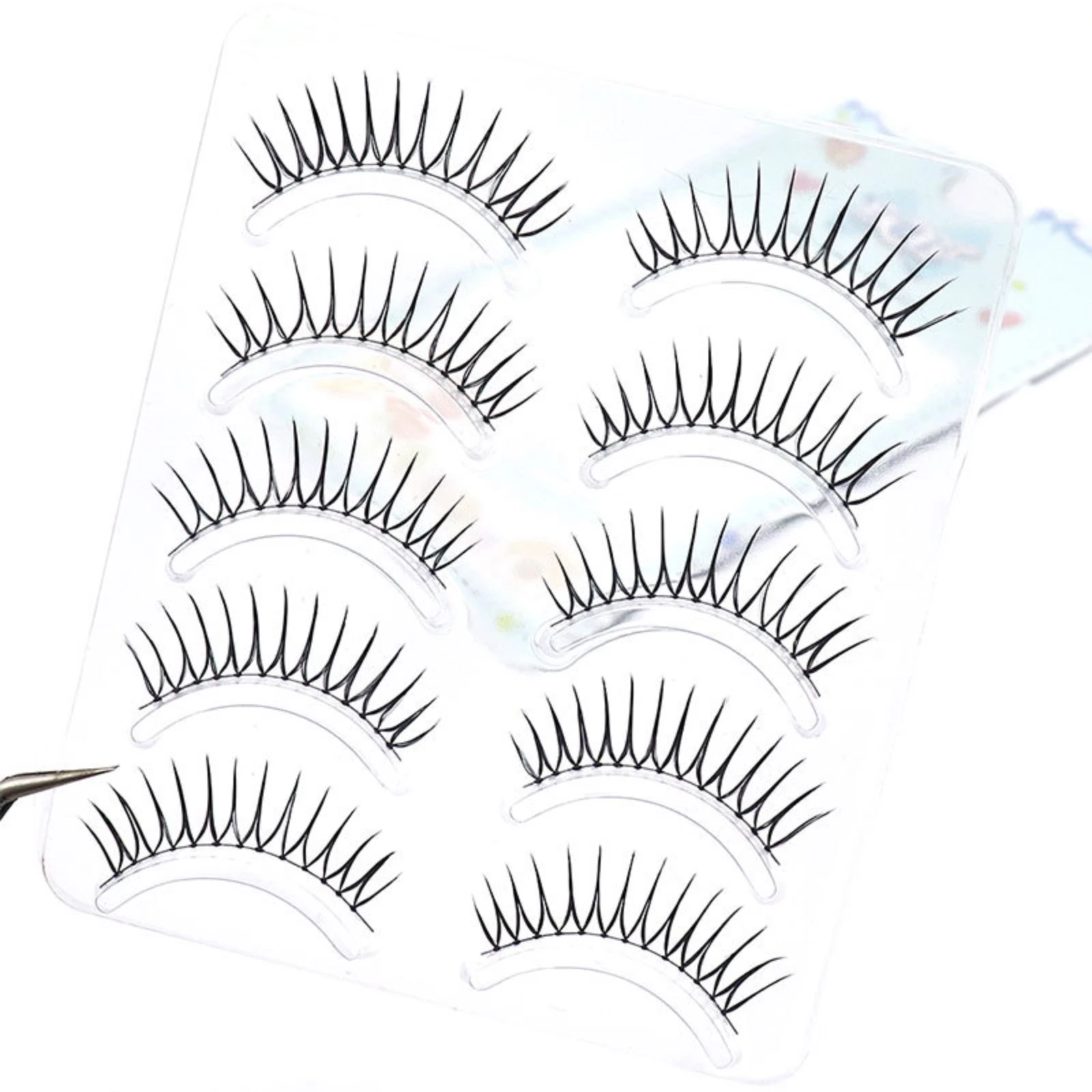 Koreanische U-förmige Natürliche Wispige Falsche Wimpern Weiche V-förmige Wimpernverlängerung Inspiriert von Zhang Yuanying für Comic-Augen-Make-up – Detail 5