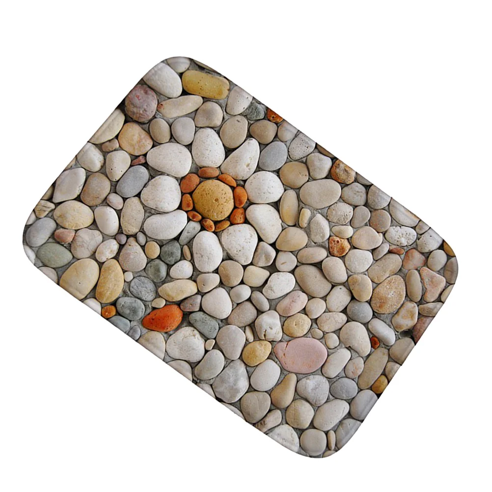 

Flannel Non-Slip Water Absorption Foot Mat Thicken 40x60cm for Living Room Bedroom Bathroom Home Floor Decor Beautiful Printed
