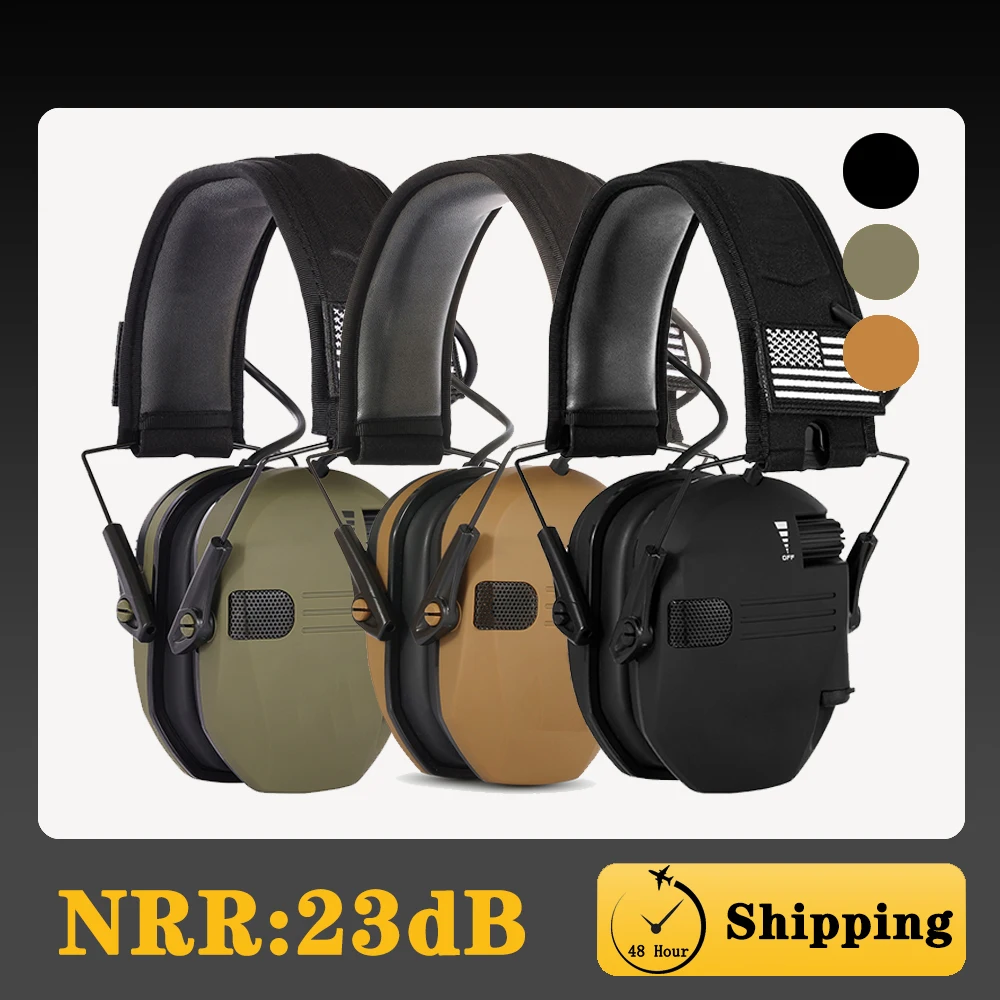 Electronic Shooting Earmuffs Pickup and Noise Reduction Impact Hearing Protection Headset Tactical Hunting Sightlines Ear Pad