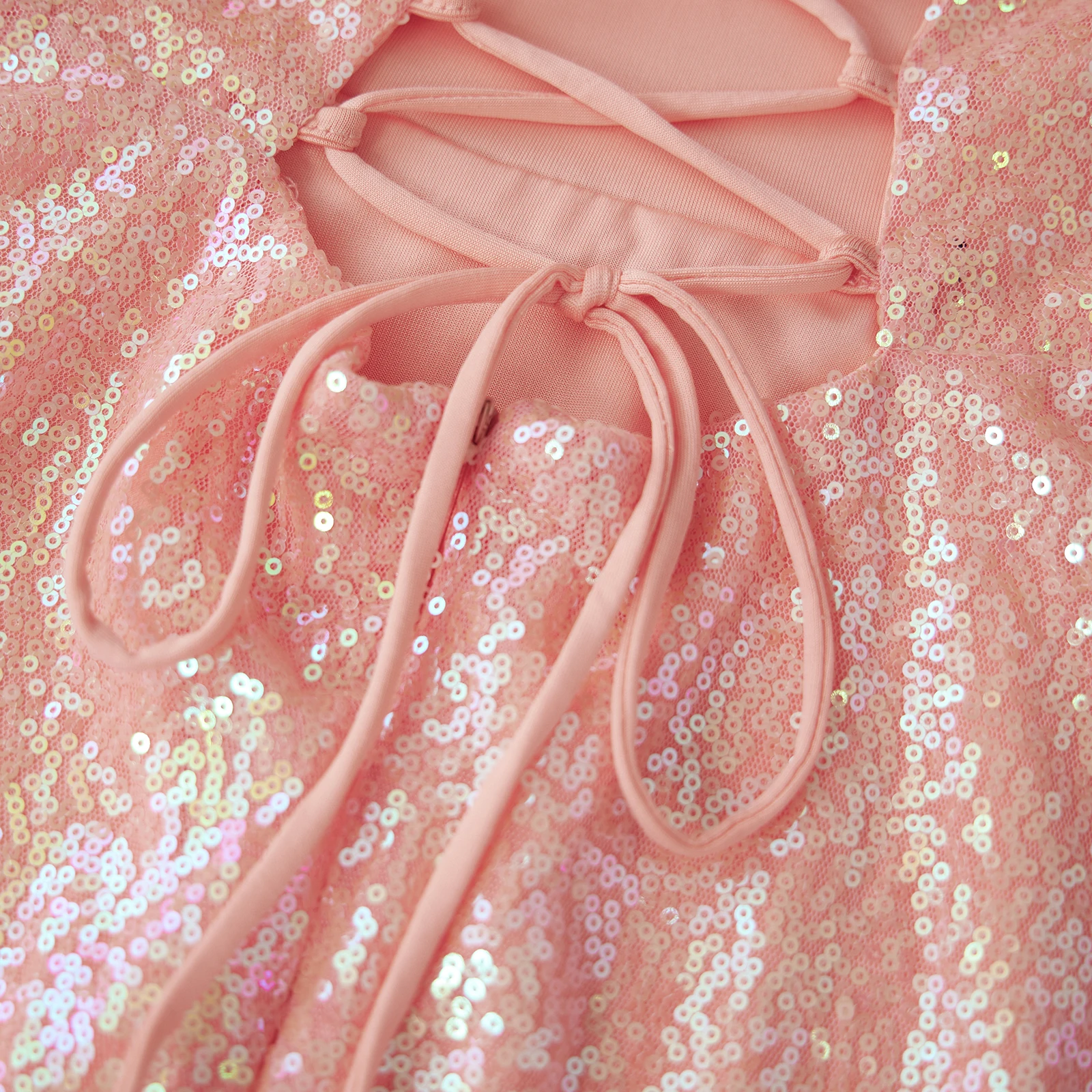 Damskie seksowne letnie sukienki bez rękawów z odkrytymi plecami w kształcie litery A, jednokolorowe, koktajlowe, plażowe, błyszczące, cekinowe mini sukienki