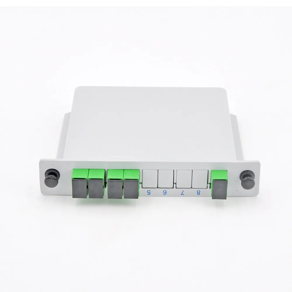 Imagem -02 - Apc Plc Fibra Óptica Caixa Ftth Plc Divisor com 1x4 Divisor 10 Pcs Lot sc