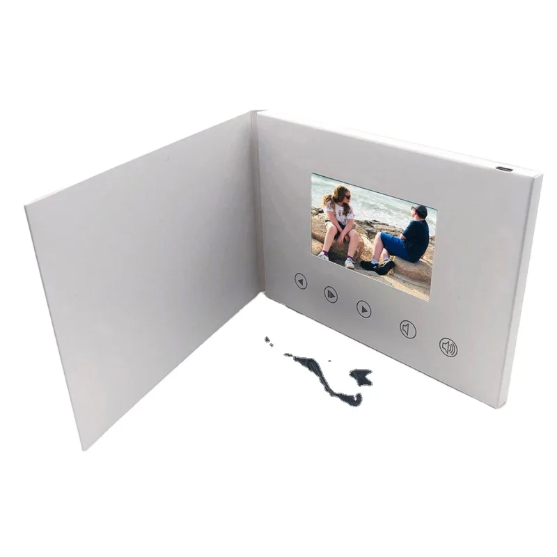 custom.Sunvision accept custom order folded paper inch TFT LCD display screen video brochure for advertising