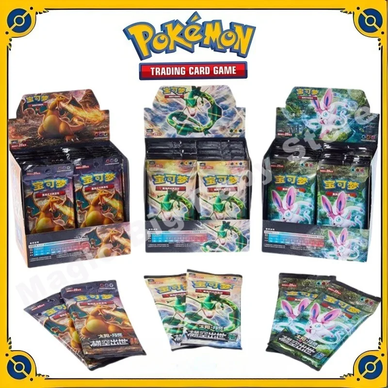 Carte PTCG originali Pokemon Trading Simplified Chinese 1.0 Born Out of Nowhere He Cangze Booster Pack Regalo per bambini