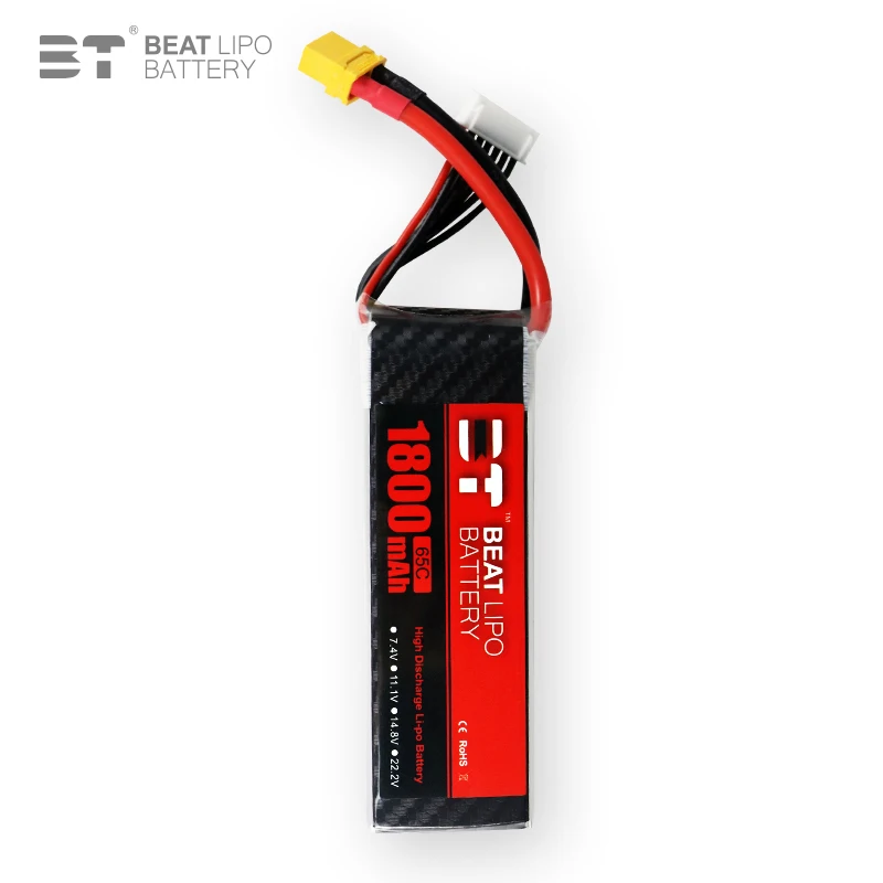 Upgrade 6s 22.2V 1800mAh 65C LiPo Battery For RC Helicopter Quadcopter FPV Racing Drone Parts 22.2v Drones Battery