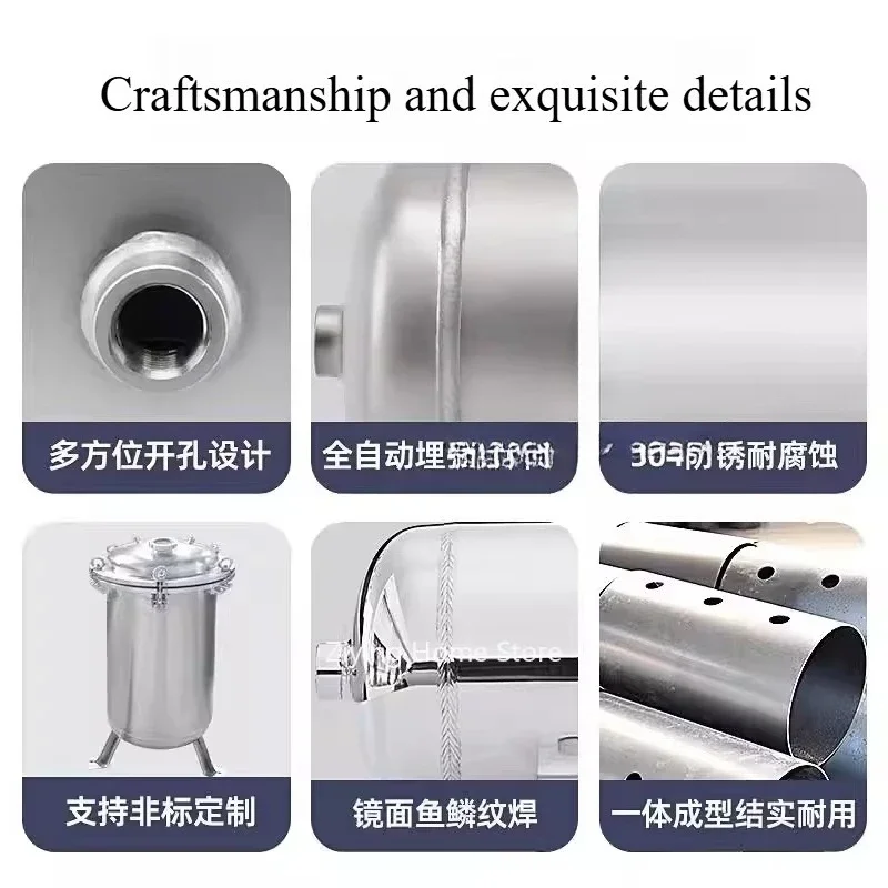 Suitable for 1L 2L 3L Air Compressor Tank Air Pressure Tank Small Gas Storage Tank Vacuum Buffer Stainless Steel Gasholder