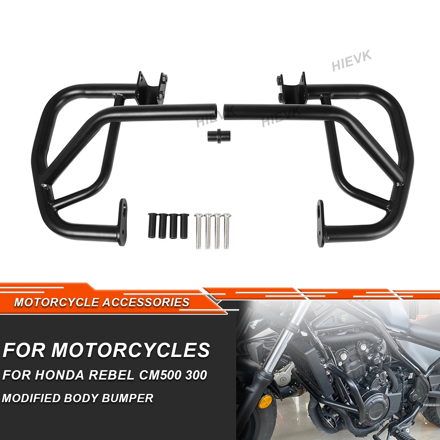 

CMX500 Engine Guard Crash Bar Bumper Frame Protection For Honda Rebel 500 300 CMX300 500 CMX500 Rebel 2017 2018 2019 2020-2024