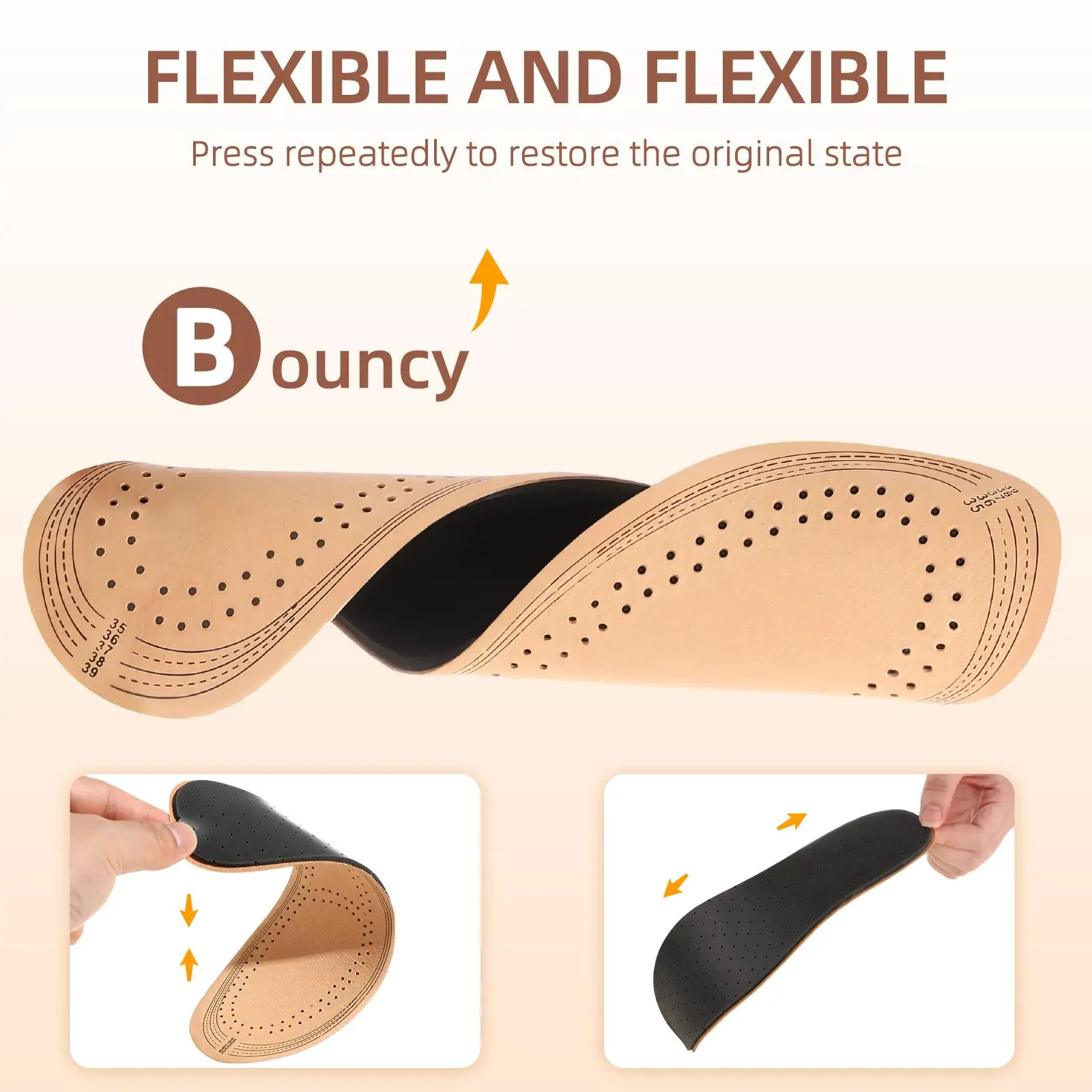 Air Humidifier Latex Insoles Shoe Inserts for Women Non-slip Shoes Pad Women's