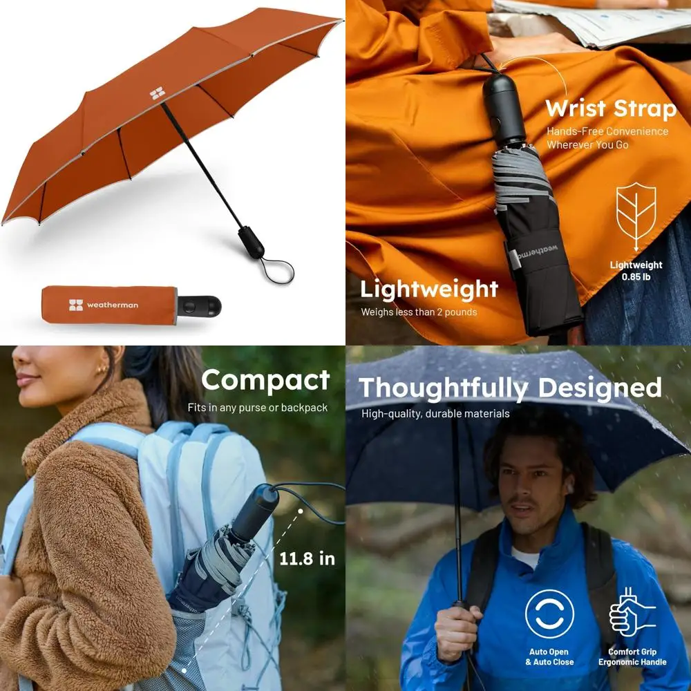 

Compact Mini Travel Umbrella - Premium Windproof, Resists 45 MPH Winds, Durable for Outdoor Adventures