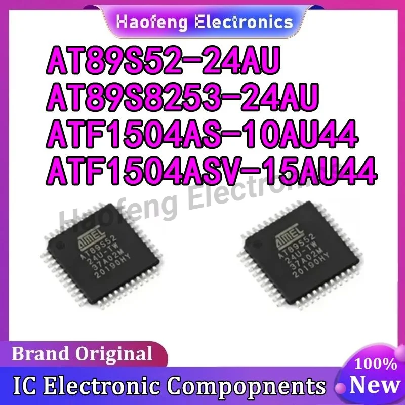 AT89S52-24AU AT89S8253-24AU ATF1504AS-10AU44 ATF1504ASV-15AU44  IC MCU Chip TQFP44 IC Chip 100% New Original in stock