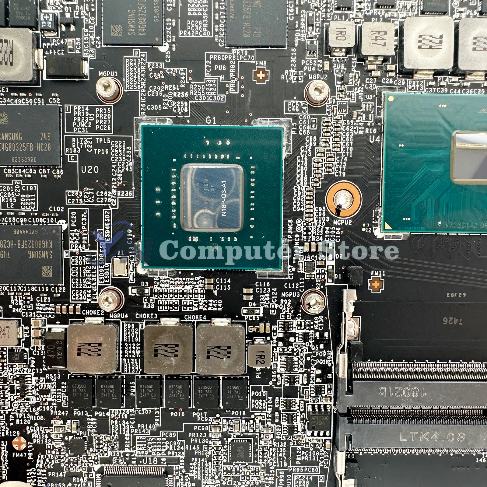 Imagem -05 - Laptop Motherboard para Msi Mainboard Ms16k61 Ms-16k6 Ws63 8sj i5 i7 8ª Geração Gtx1050ti P2000-v4g 100 Funcionando Bem