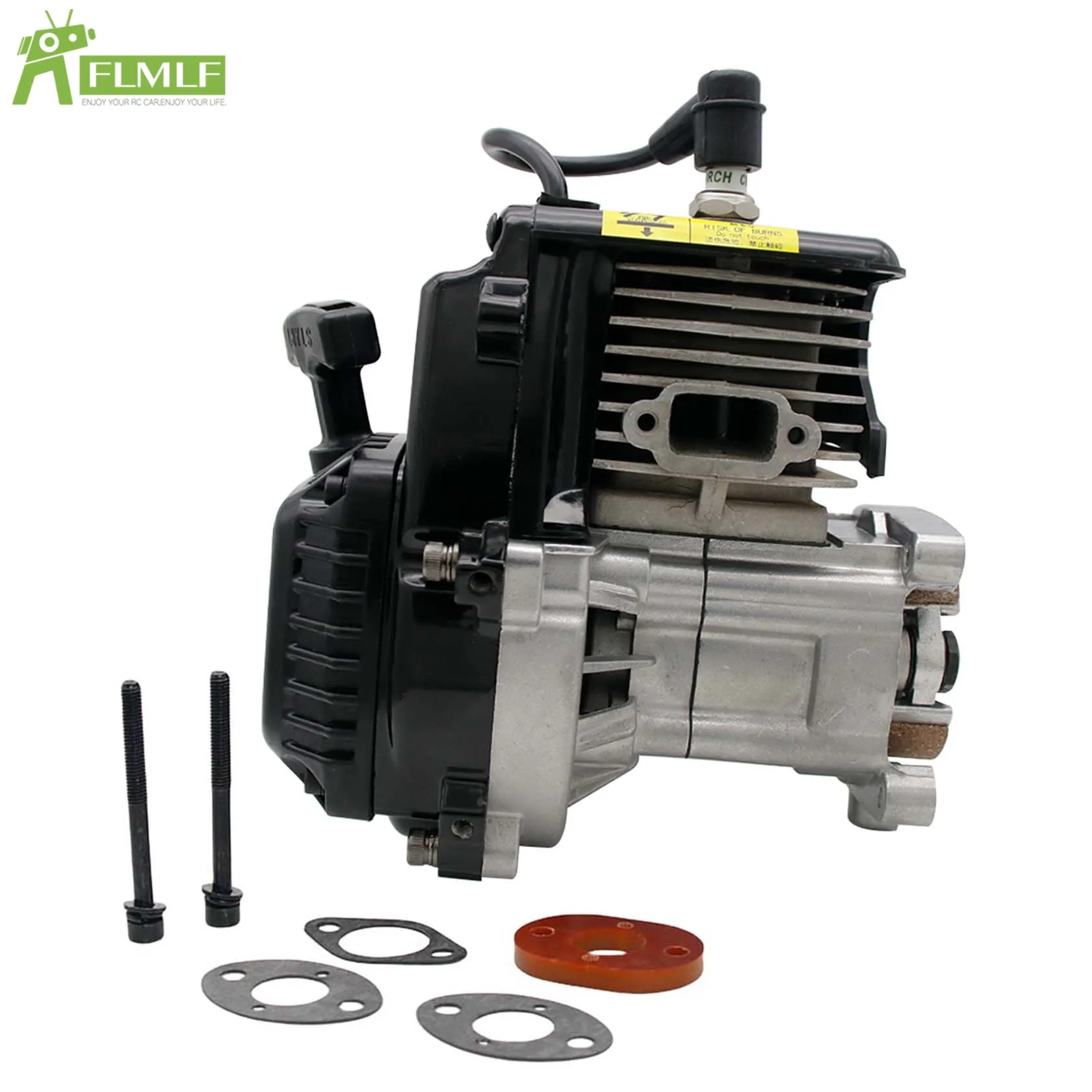 Silnik 2-suwowy 4-otworowy 11KM 32CC lub 30.5CC lub 9.5KM 29CC z zaworami, obudowa Reed do samochodów RC 1/5 HPI ROFUN ROVAN KM BAJA LT FG GoPed RedCat