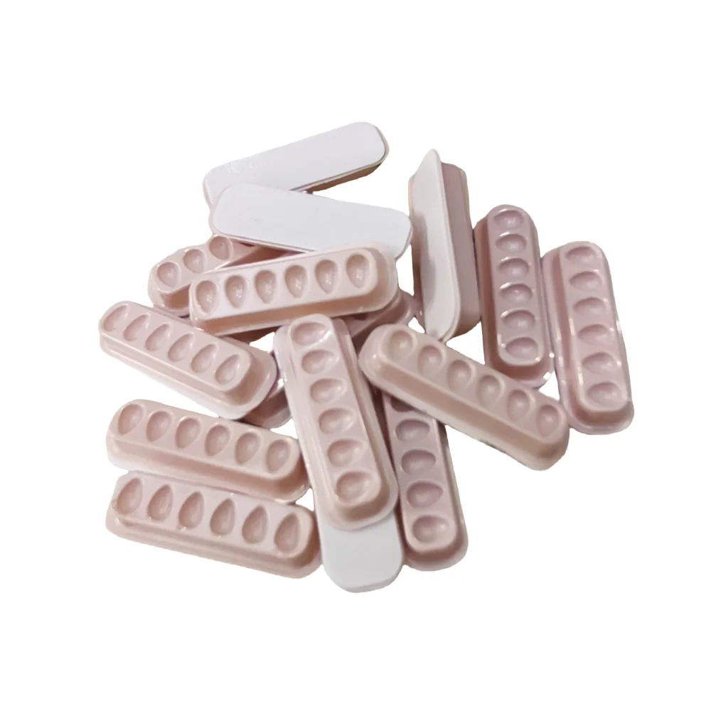 1 bag =20pcs Colored Self Adhering Lash Extension Glue Tray Wells Fan maker Private Label Available