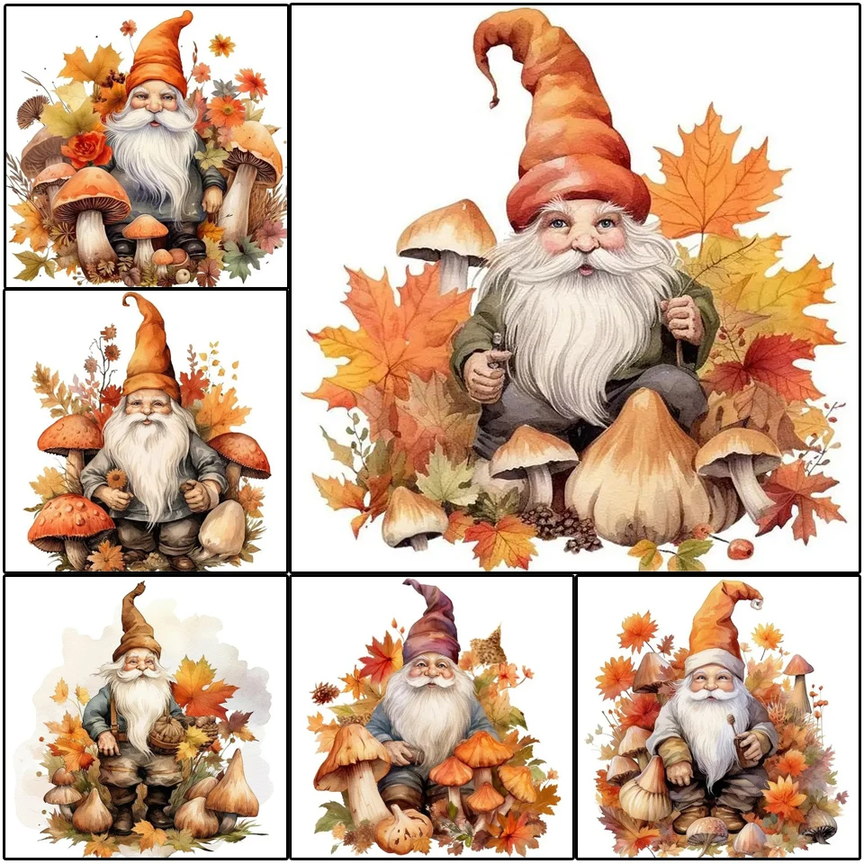 5D DIY Diamond painting cross-stitch Santa Claus portrait Diamond Embroidery set Mushroom Mosaic Puzzle gift home decor WE1677