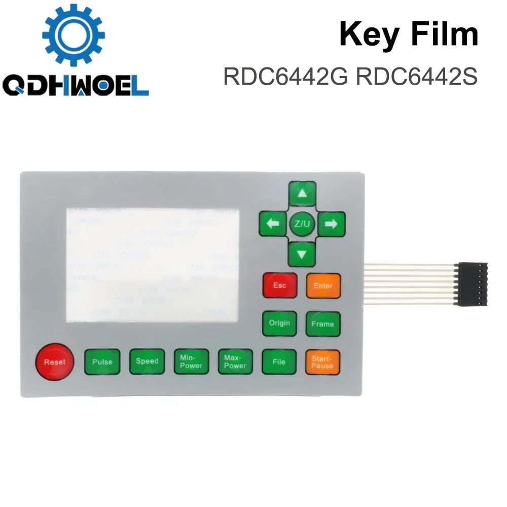 QDHWOEL Ruida Control Cards Membrane Switch for RDLC320-A RDC6332M RDC6442S RDC6332G RDC6442G Panels Key Film Keyboard Mask