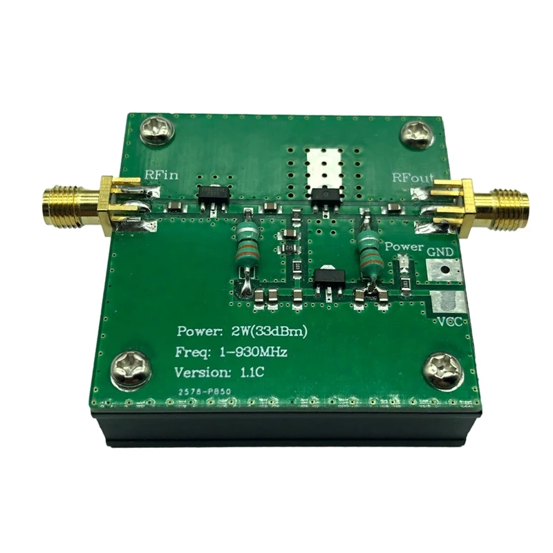 

AA58 Radio Transmission FM HF 1--930MHz 2.0W 2W RF Broadband Power Amplifier Module