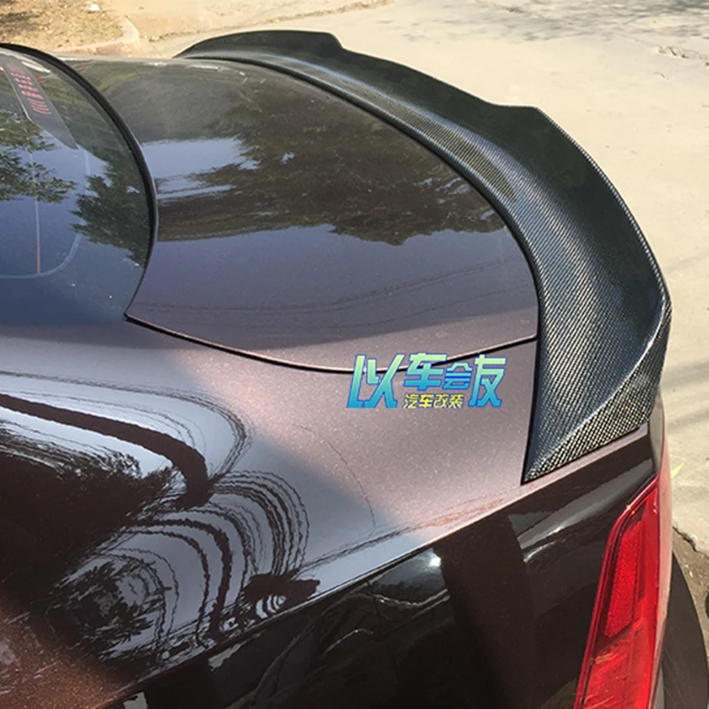 For Volvo S90 Spoiler Carbon fiber Material Car Rear Wing Primer Color Rear Spoiler For Volvo S90 s90l S90L Spoiler 2017-2019