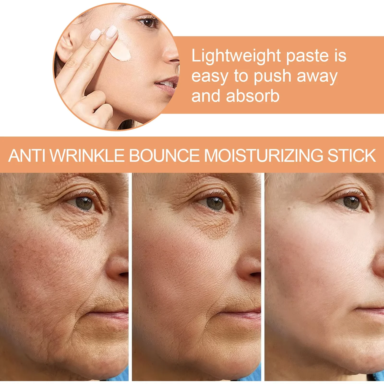 Kolagen do usuwania zmarszczek Multi Bounce Balm Stick Instant Anti-Aging Firming Lift Brighten Facial Dull Skin Moisturizer Cosmetics