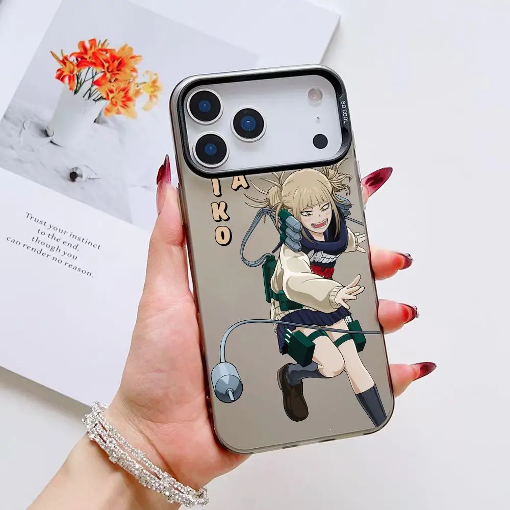 Himiko Toga A-Academia Hero Cassa Del Telefono Per iPhone 17 16 15 14 13 12 11 Pro Max Air Matte Laser Aurora Antiurto Funda PIKPAKA