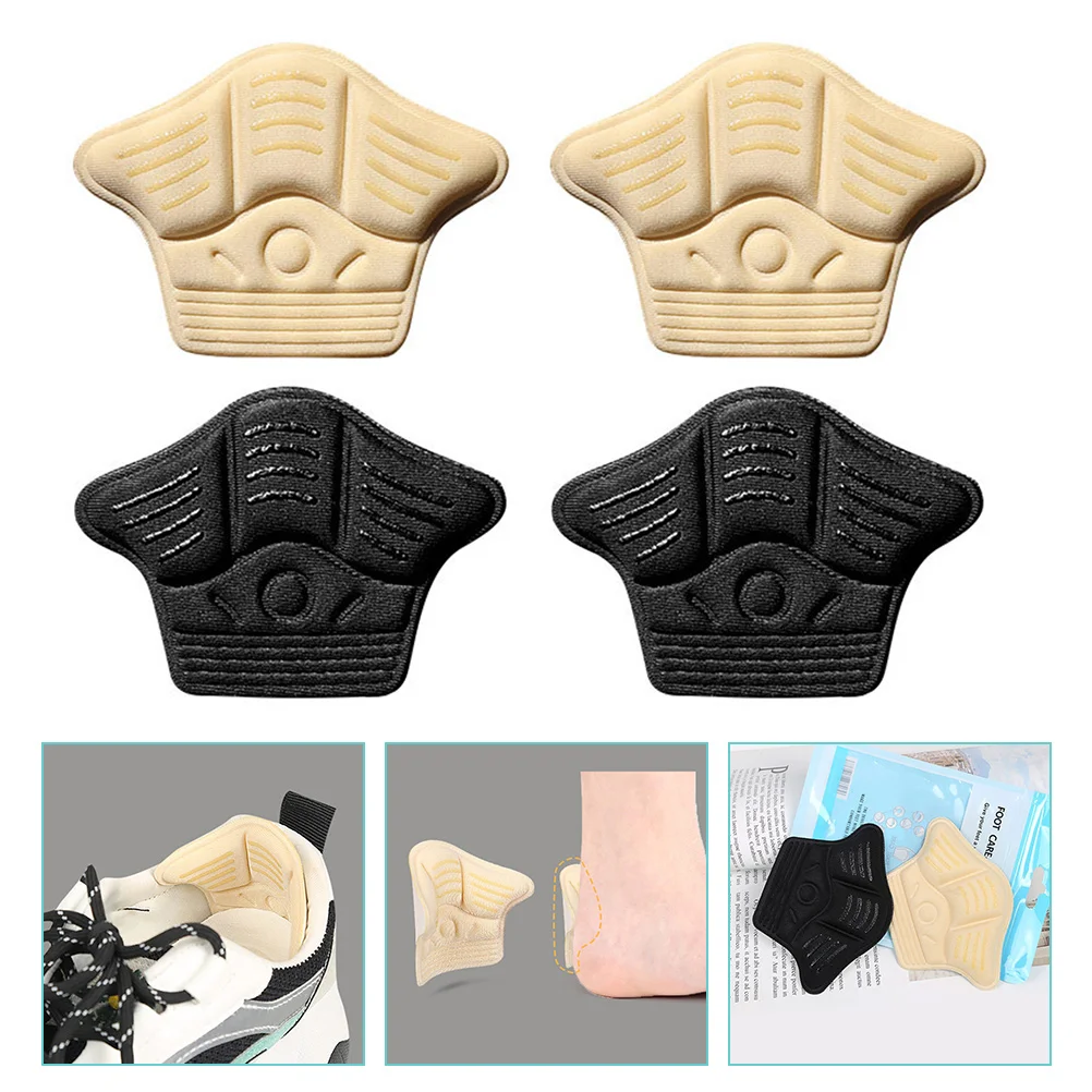 2 Pairs Anti Drop Heel Half Size Pad Sneaker Cushion High Anti-wear Foot Patch Anti-dropping Shoes Non-slip Stickers