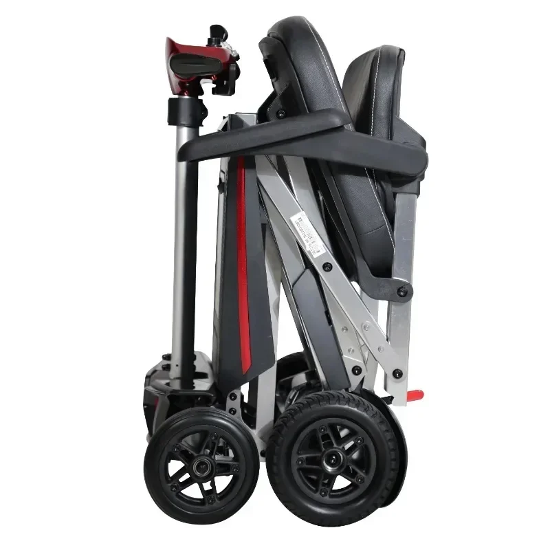 Folding Lightweight Four-wheel Mobility Scooter Elderly Electric Mobility Scooter Portable Electric Assist Scooter