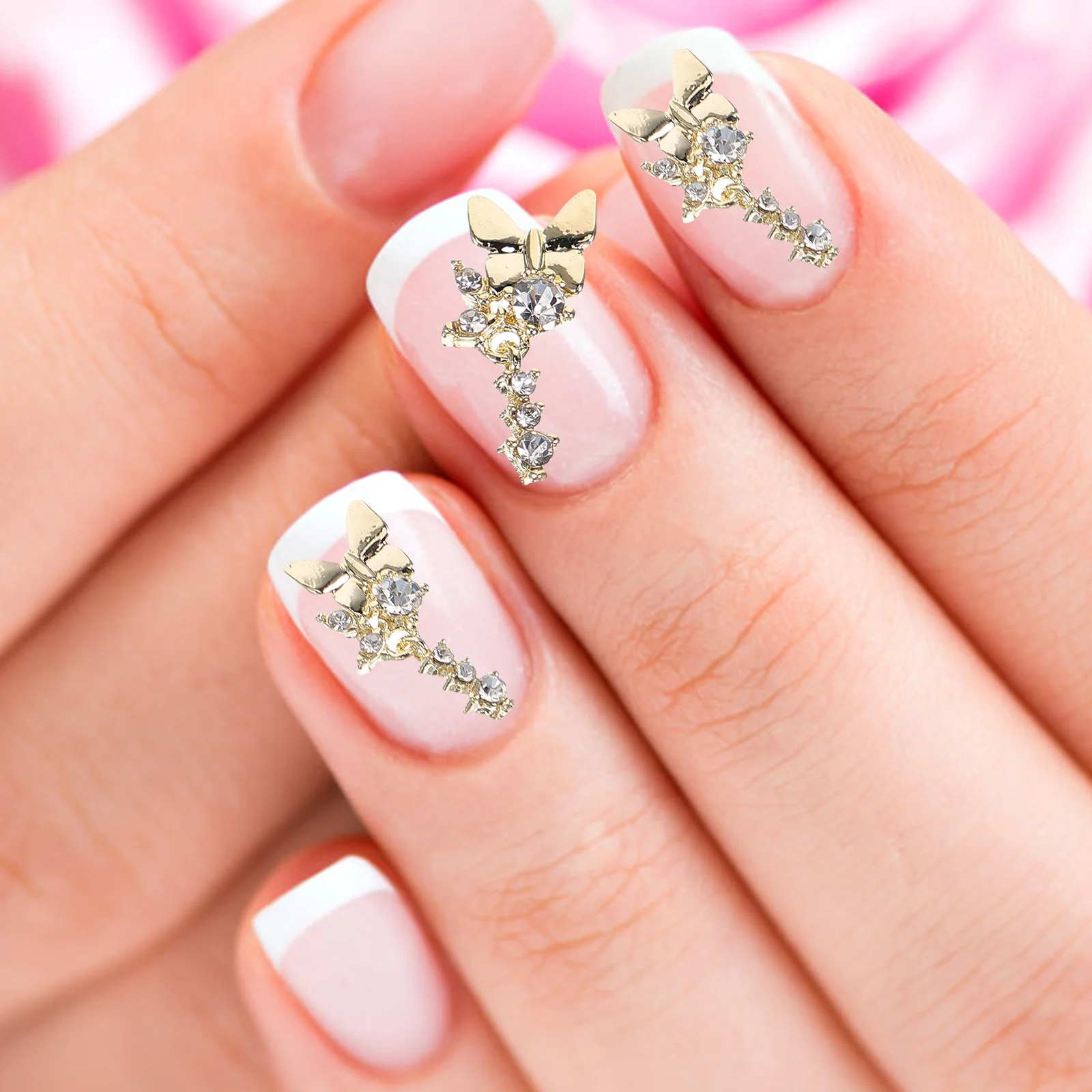 

10Pcs Butterfly Nail Charms Lightweight DIY Nail Art Decorations Birthday Work Graduation Manicure Accessories