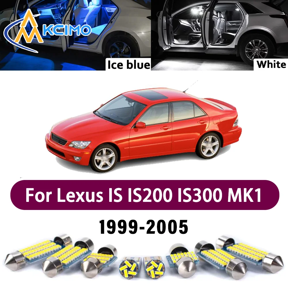 

Premium LED Interior Lighting Kit for Lexus IS IS200 IS300 MK1 1999-2005 2000 High-Quality Error-Free Dome Map Trunk Auto Lamps