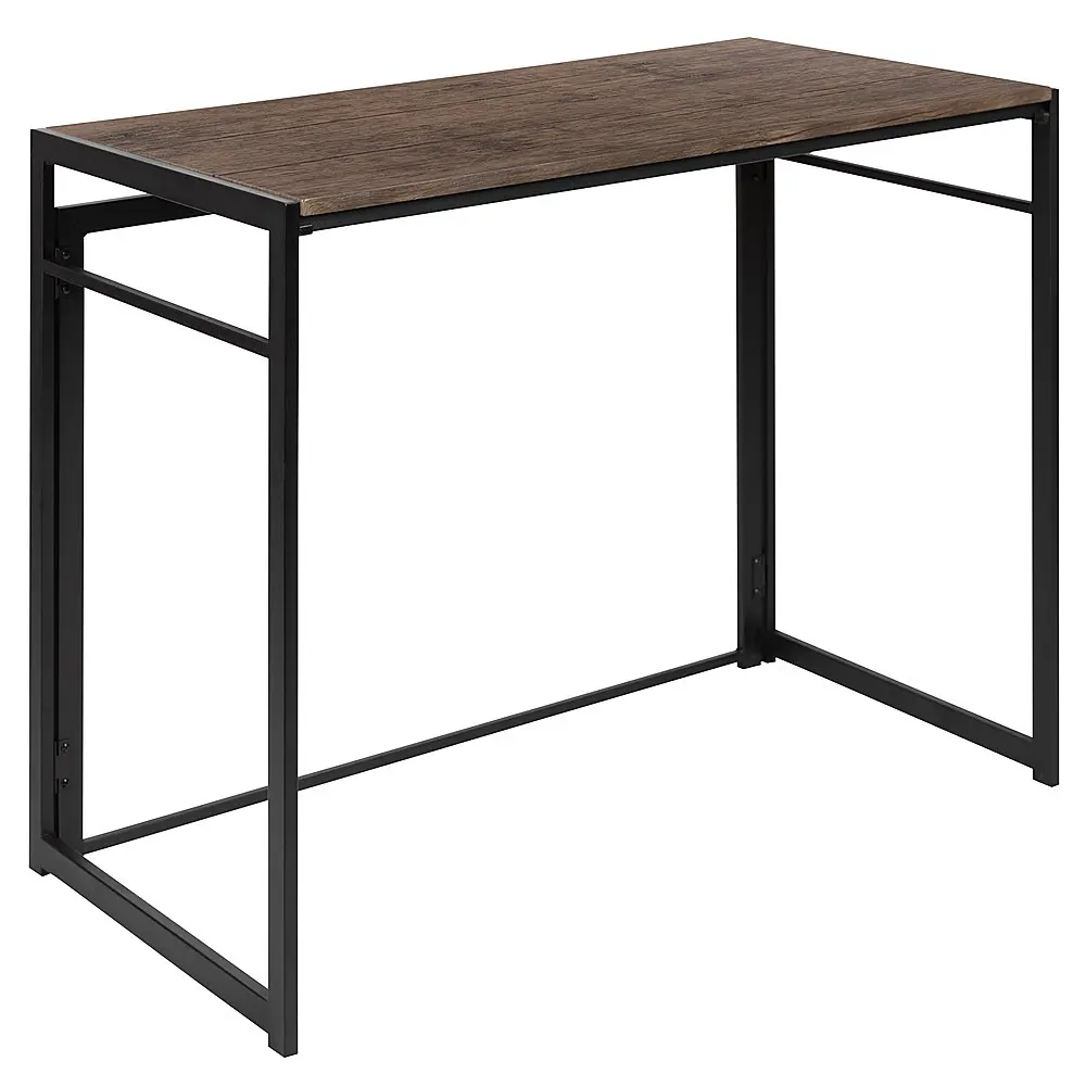 Walker Rectangle Modern Laminate Home Office Desk - Rustic