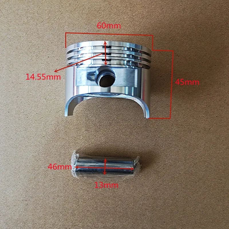GXV120 مجموعة المكبس 60 مللي متر لهوندا والمزيد 118CC 4T 4HP OHV عمودي رمح HR194 214 215 جزازة اسطوانة حلقة مجموعة دبوس كليب الجمعية