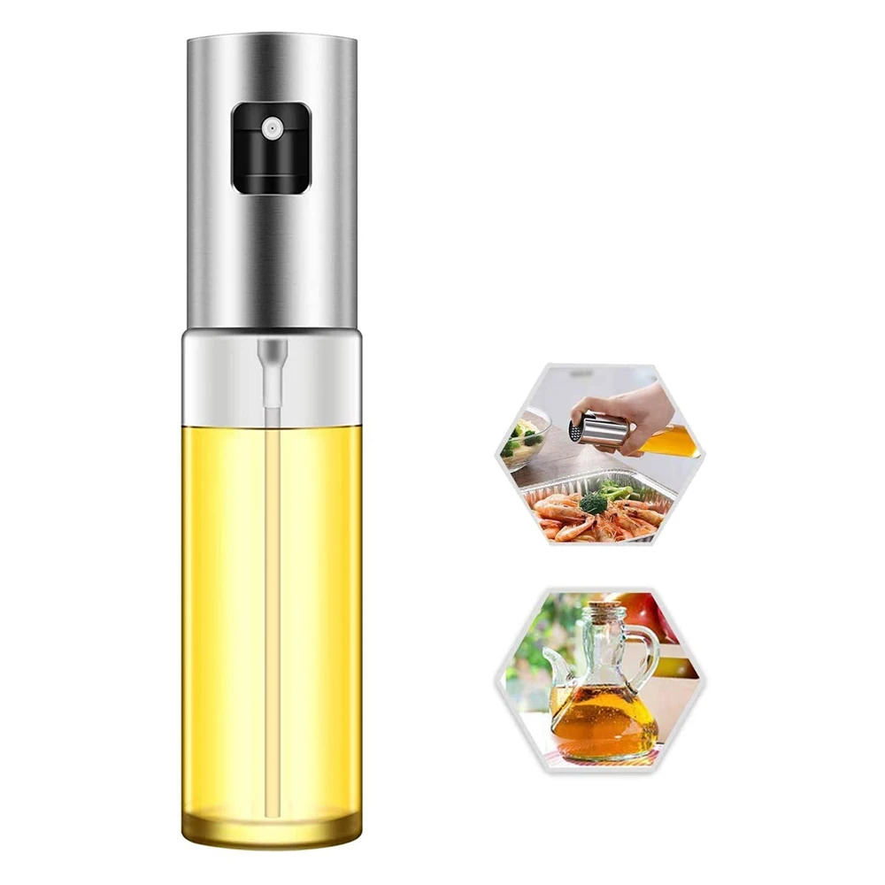 Spruzzatore di olio di vetro per cucinare Mister Spray di oliva per insalata BBQ cucina cottura bottiglia di aceto vuota