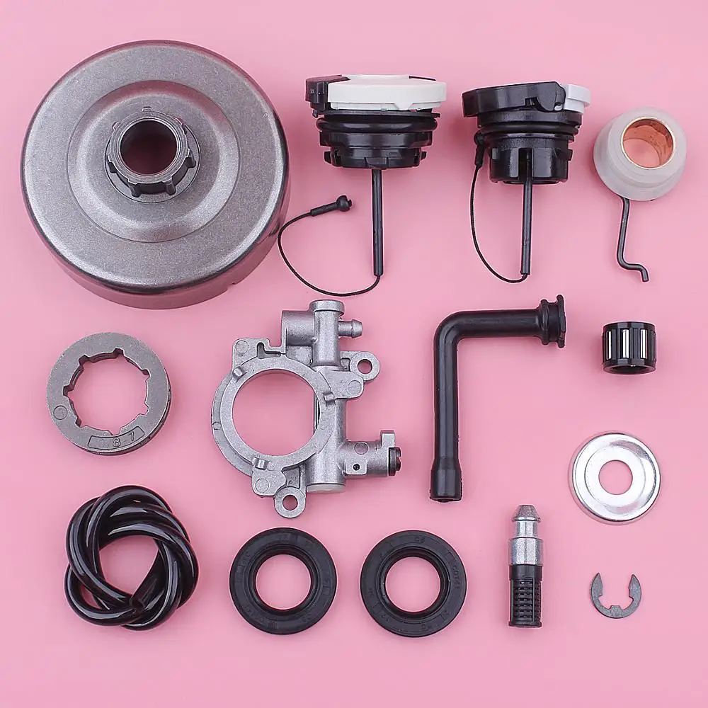 Tamburo frizione con Kit pompa olio per Stihl MS290 029 MS390 039 MS310 motosega 1125 007 1041, 1127 640 3200 tappo filtro carburante ingranaggio a vite senza fine