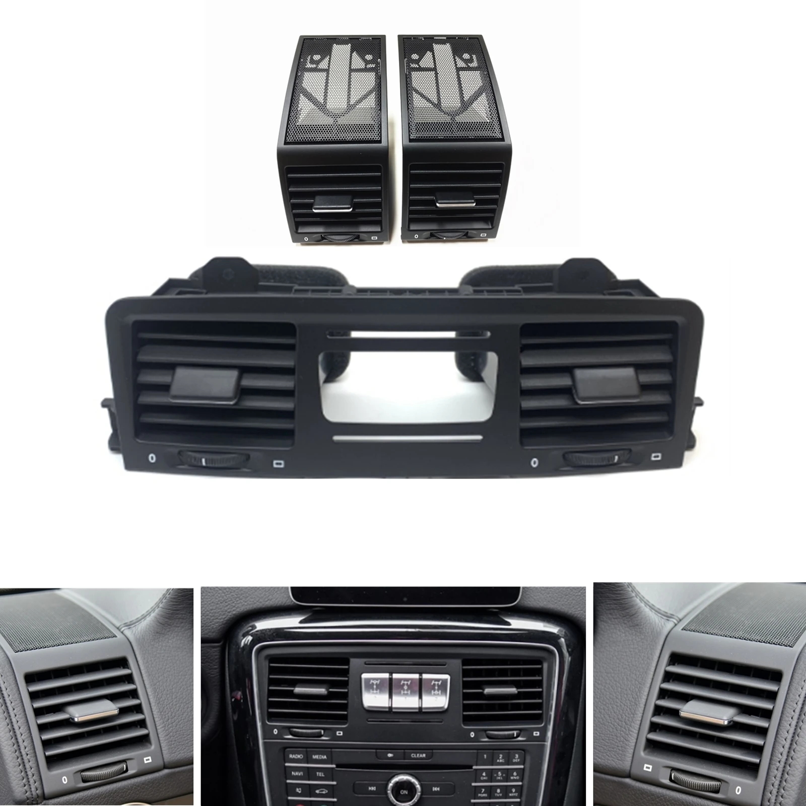 Car Air Vent Outlet Center Console Grille Cover Trim Dashboard Frame Grill For Mercedes Benz G Class W463 2013-2018