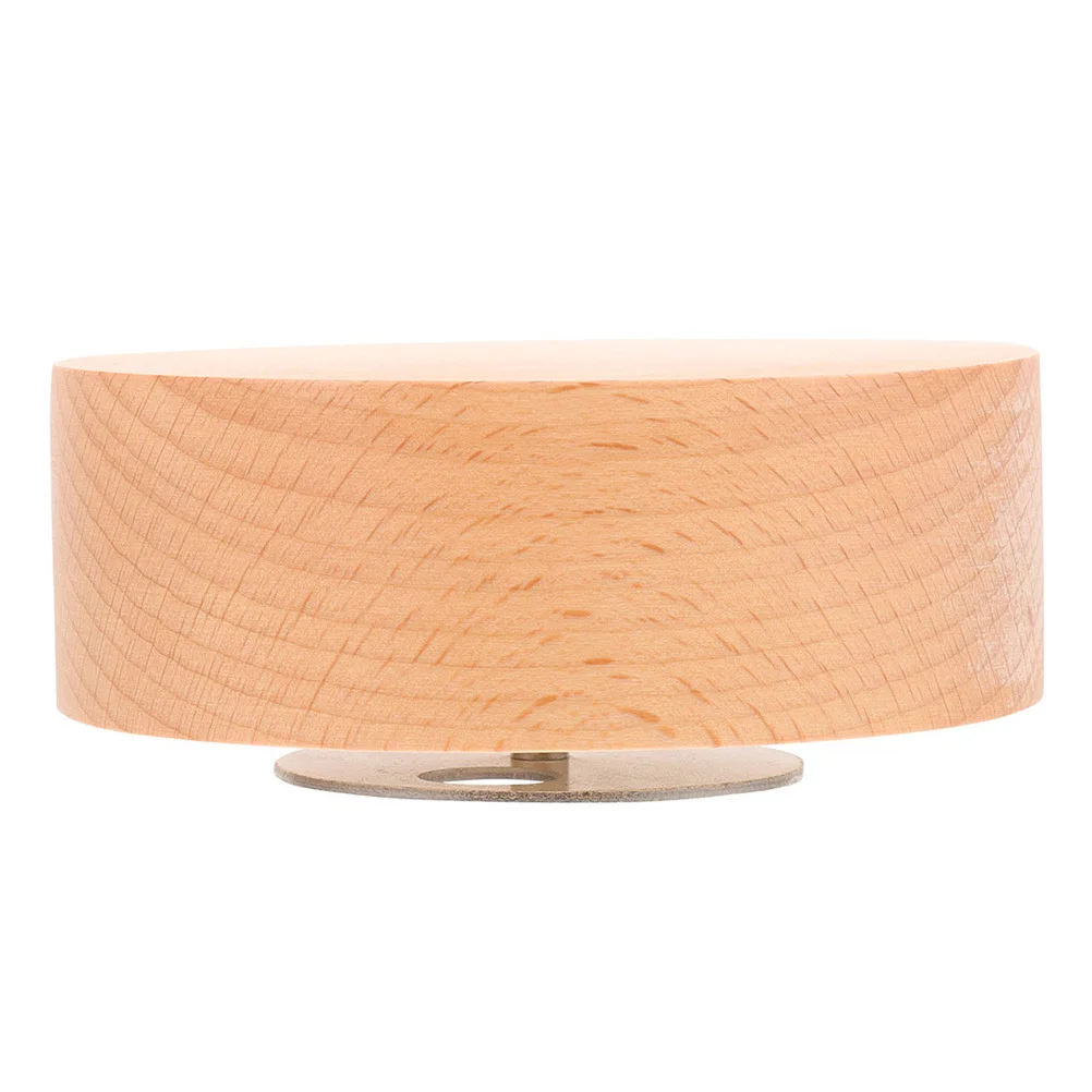 

DIY Musical Box Base Round Rotatable Craft Base for Desktop Adornment High Grade Material Musical Box Replacement Part