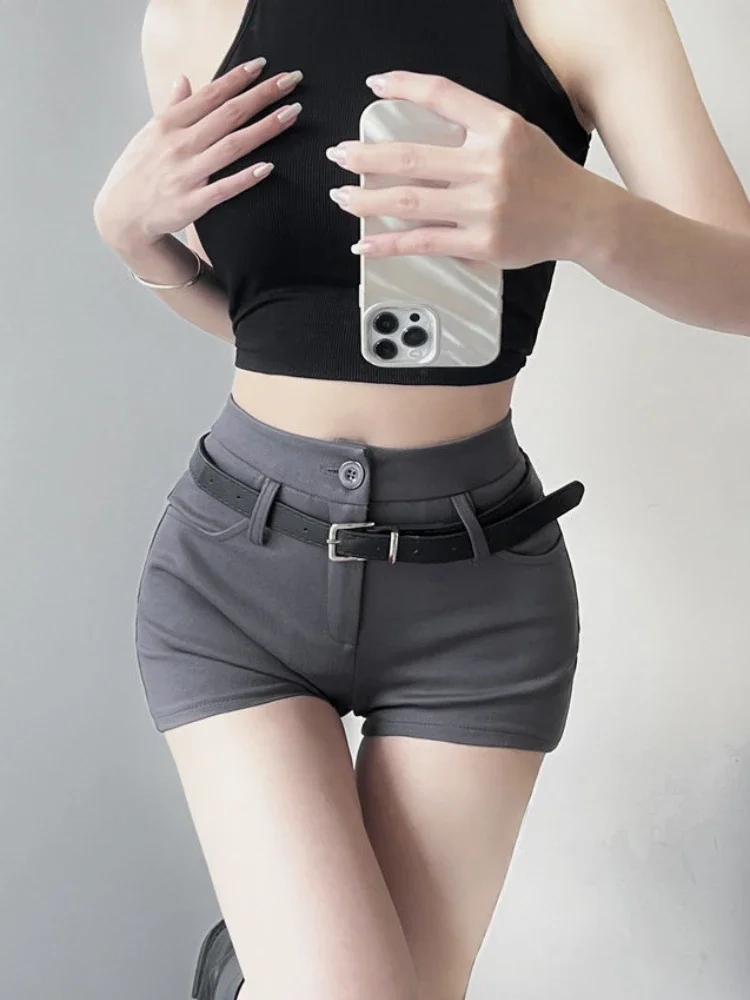 Skinny Coquette Booty Donna Pantaloni corti Vita alta Micro Mini pantaloncini per donna Sexy attillati Prezzo basso Stile coreano Flowy Comodo XL