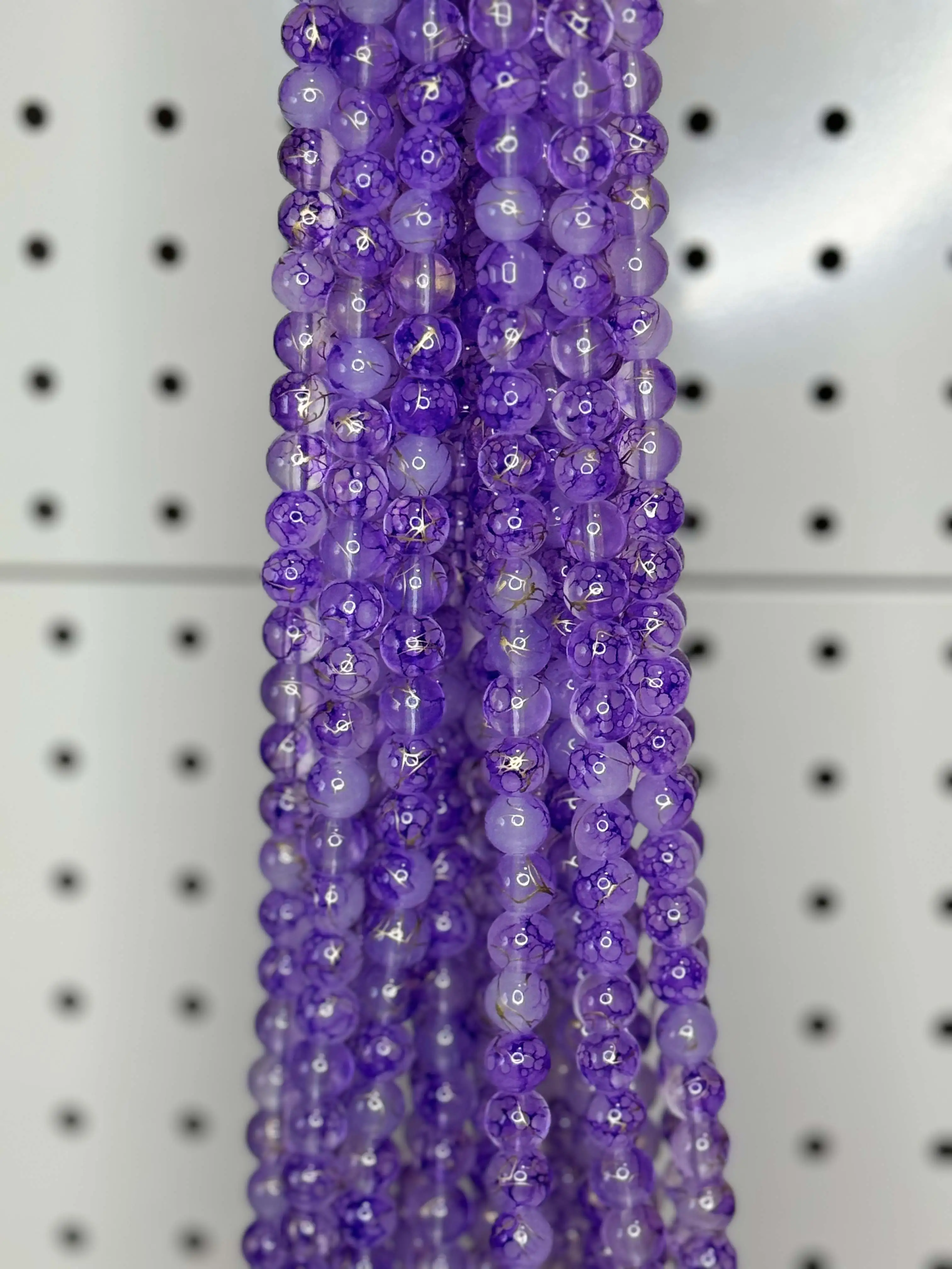 5 Strands Glass beads Round Loose Beads for Jewelry Making DIY 80PCS/Strands