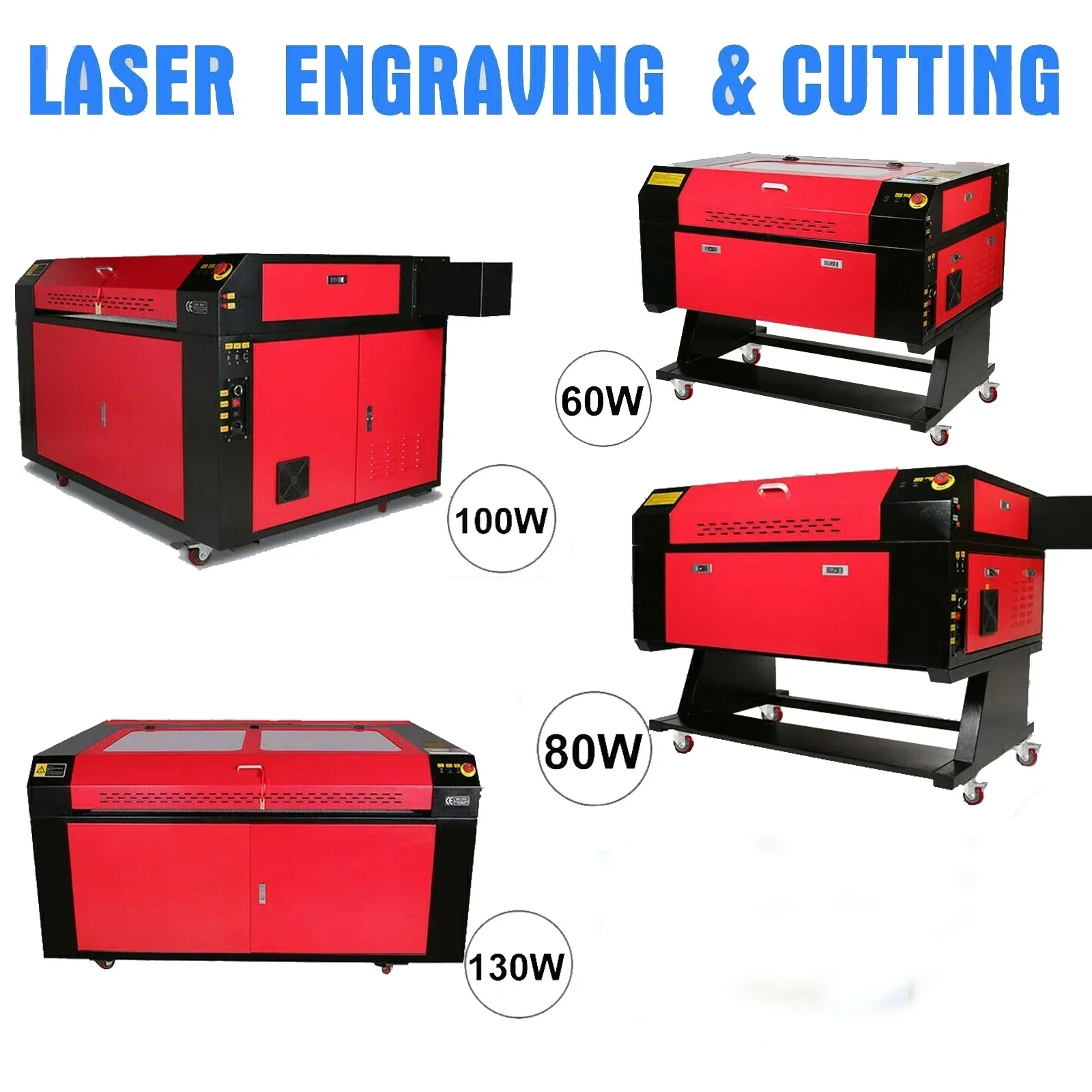 

VEVOR Laser Engraver 60W 80W 100W 130W Ruida CO2 Laser Engraving Tube Lightburn Woodworking Tools CNC Cutter For Wood Acrylic