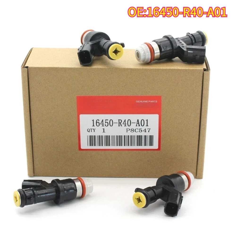 

High quality New For 4PCS 16450-R40-A01 FUEL INJECTORS Acura ILX TSX / Honda Accord Civic CR-V 2.4L 16450R40A01