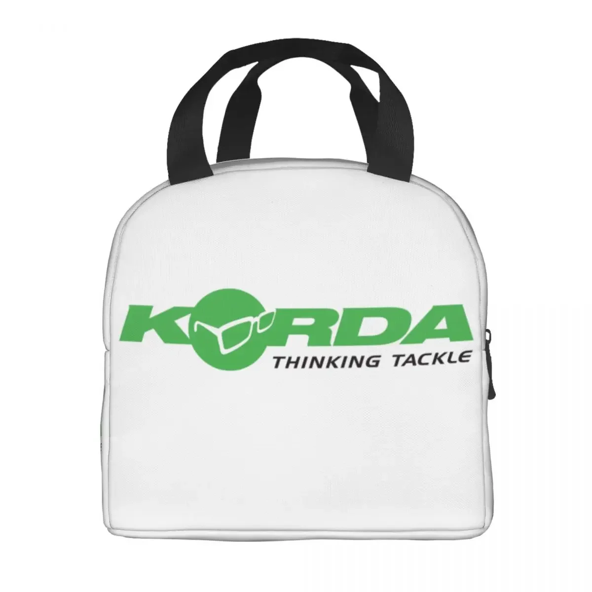 Korda Fishing Logo Insulated Lunch Bag for Women Portable Fisherman Gift Thermal Cooler Bento Box Beach Camping Travel