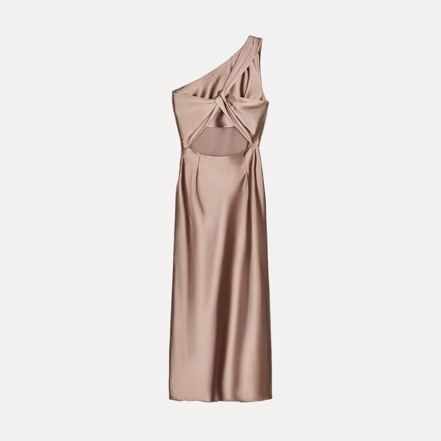 Robe en Satin de soie pour femmes, Design asymétrique, marque Dr Z européenne Sle Svel, usage quotidien