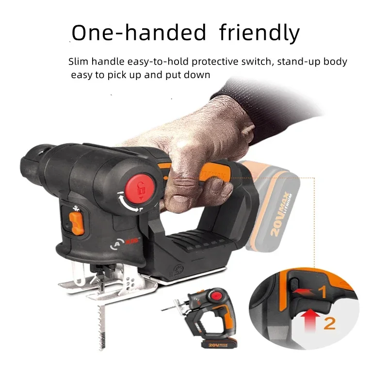 Charging Curve Saw Wx550 Lithium-ion Reciprocating Saw Woodworking Utility Saw Household Power Tool